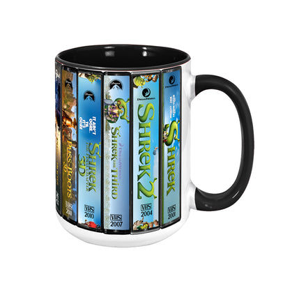 Shrek VHS Movies Collection Accent Mug