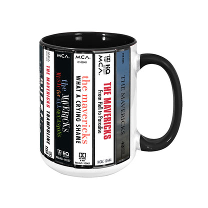 The Mavericks Albums Cassette Collection Retro Accent Mug