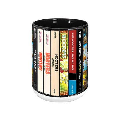 The Hooters Albums Cassette Collection Retro Accent Mug