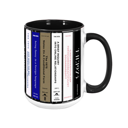 The 1975 Albums Cassette Collection Retro Accent Mug