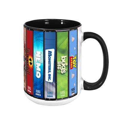 Pixar VHS Movies Collection Accent Mug