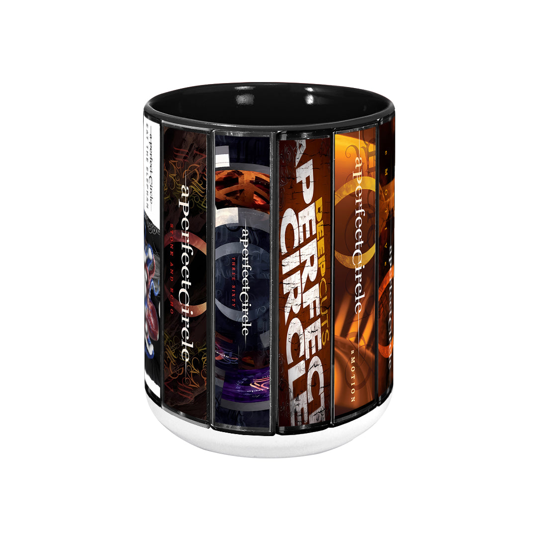 A Perfect Circle Albums Cassette Collection Retro Accent Mug