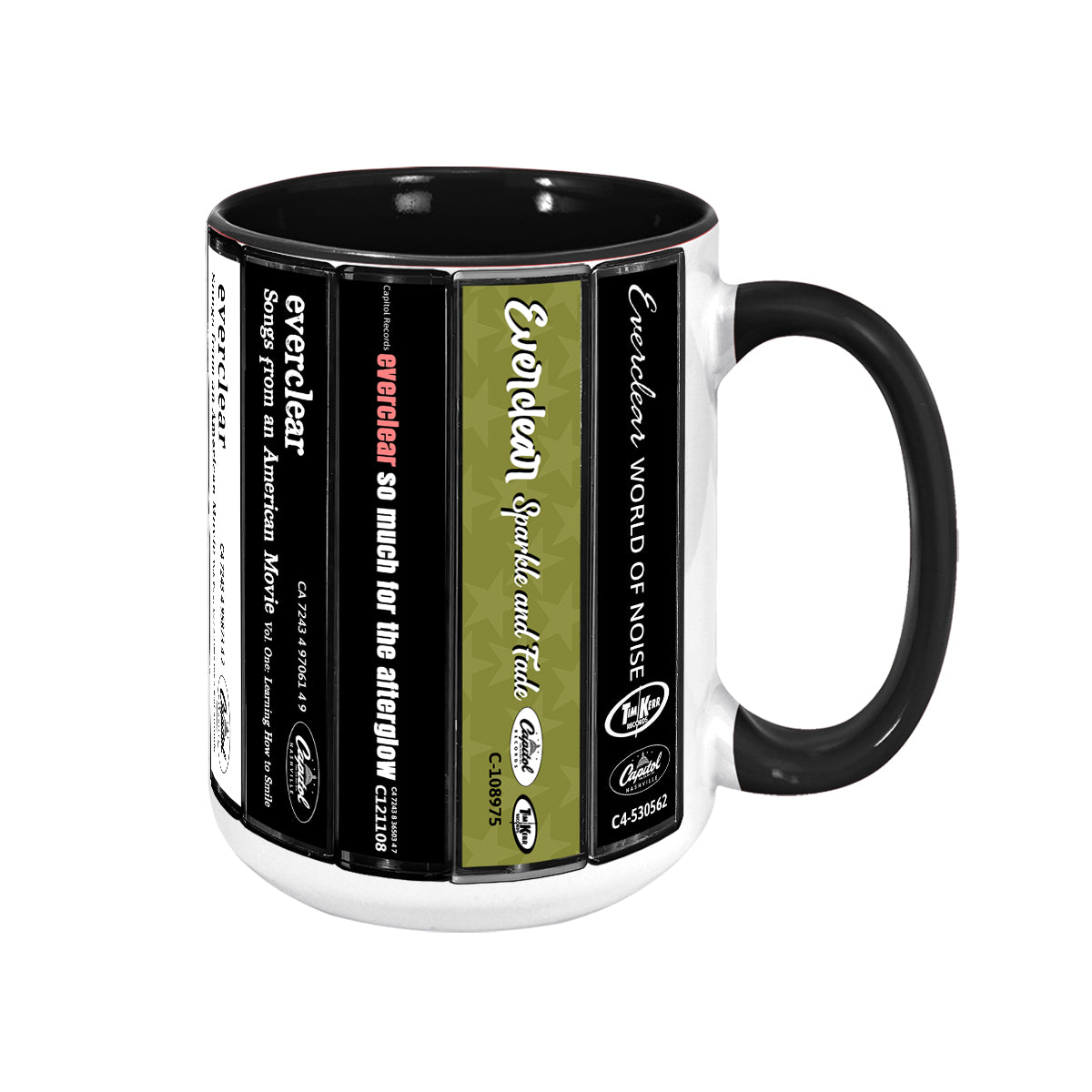 Everclear Albums Cassette Collection Retro Accent Mug