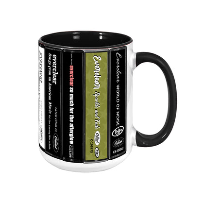 Everclear Albums Cassette Collection Retro Accent Mug