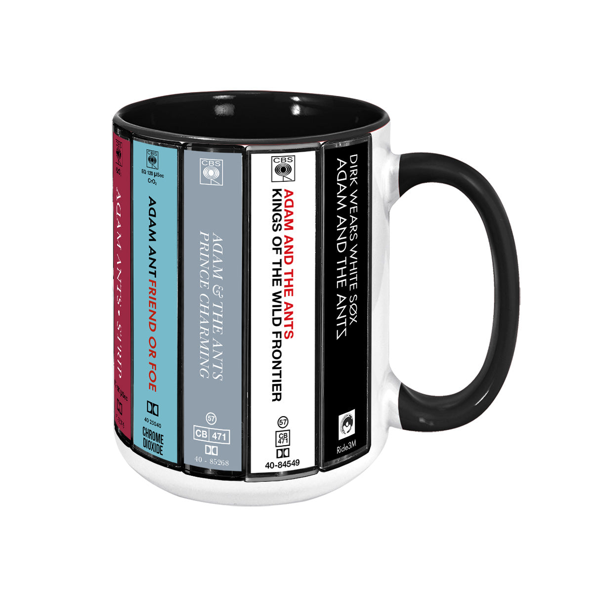Adam and the Ants Albums Cassette Collection Retro Accent Mug