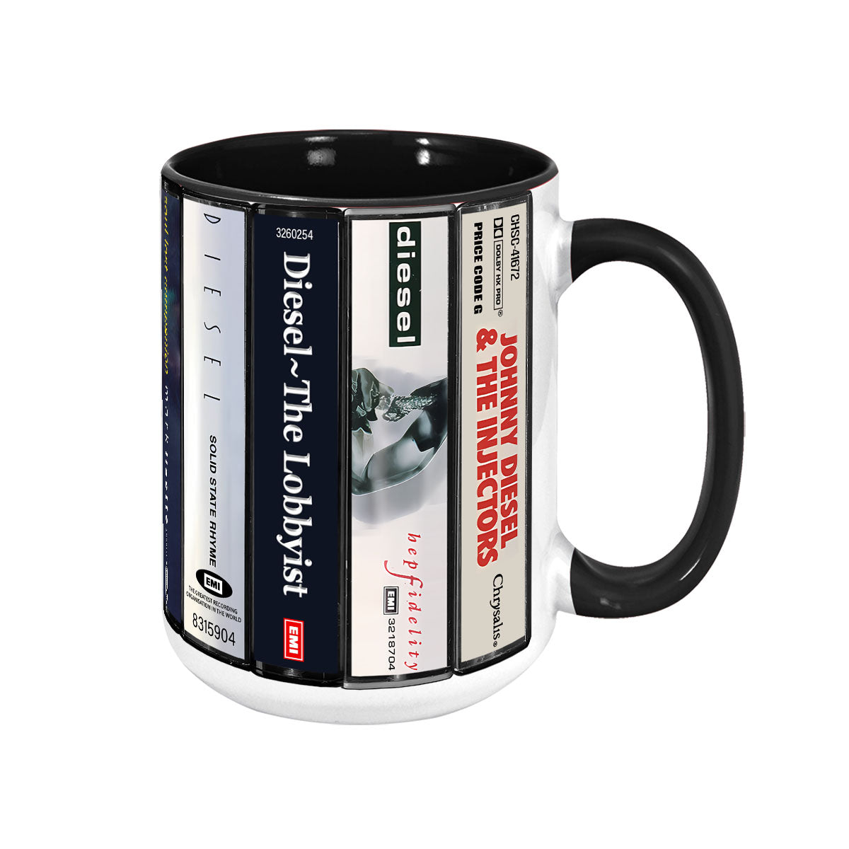 Diesel Albums Cassette Collection Retro Accent Mug