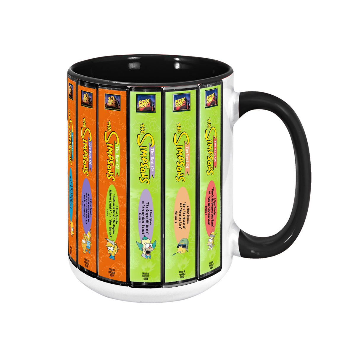 The Best of The Simpsons VHS Collection Nostalgia Mug