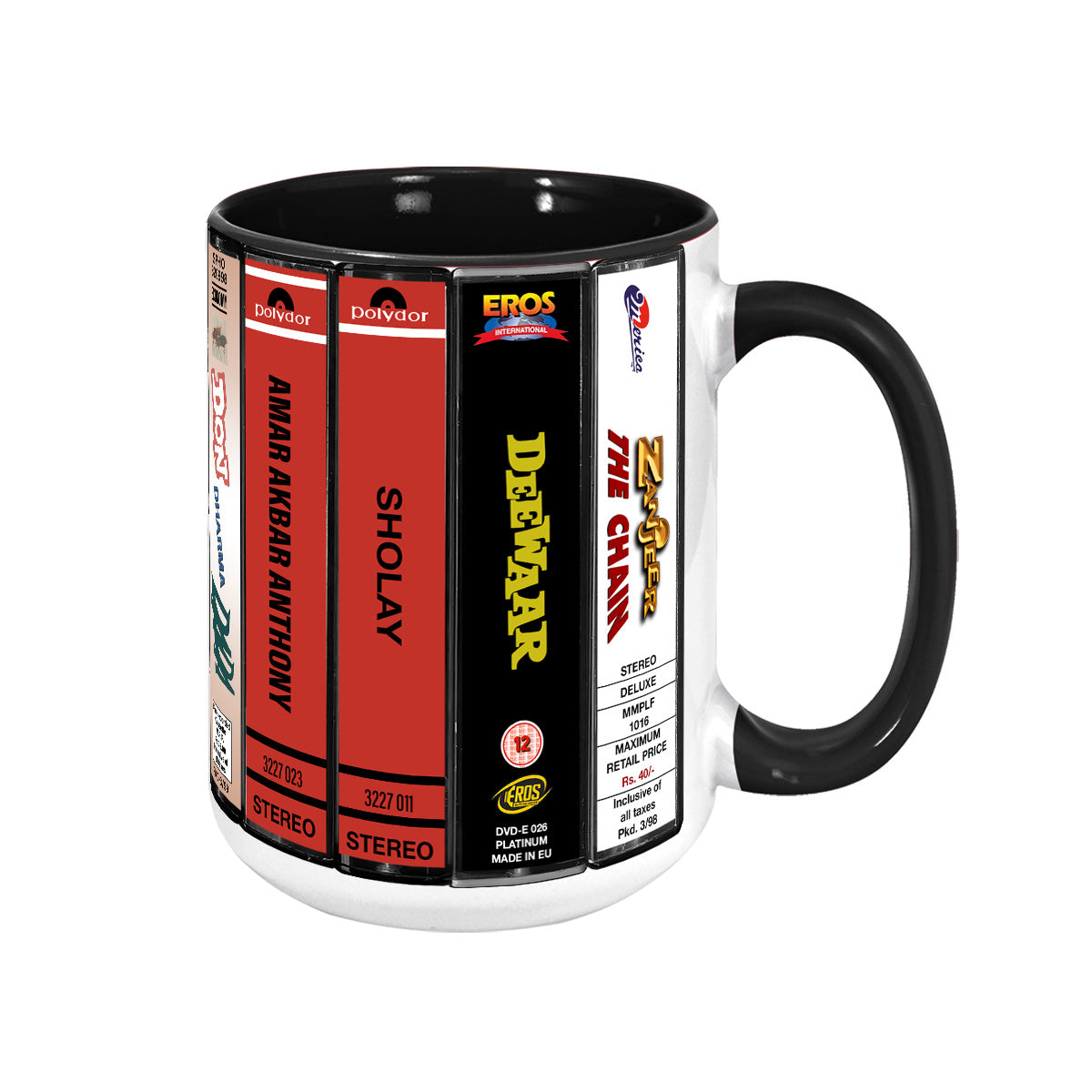Bollywood Movie Collection Retro Accent Mug
