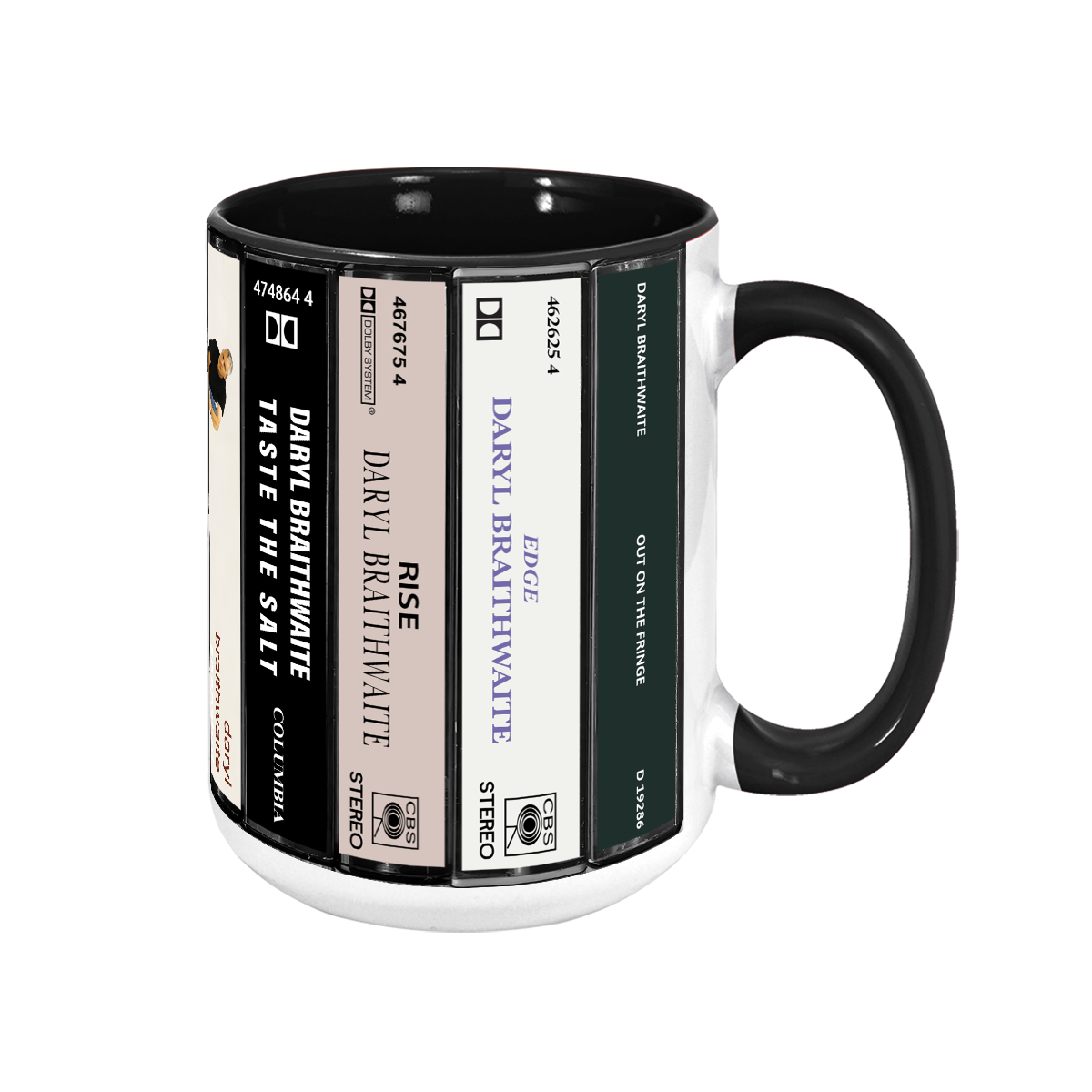 Daryl Braithwaite Albums Cassette Collection Retro Accent Mug