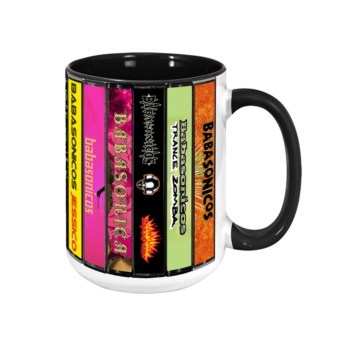 Babasonicos Albums Cassette Collection Retro Accent Mug