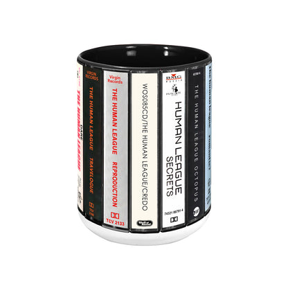 The Human League Albums Cassette Collection Retro Accent Mug