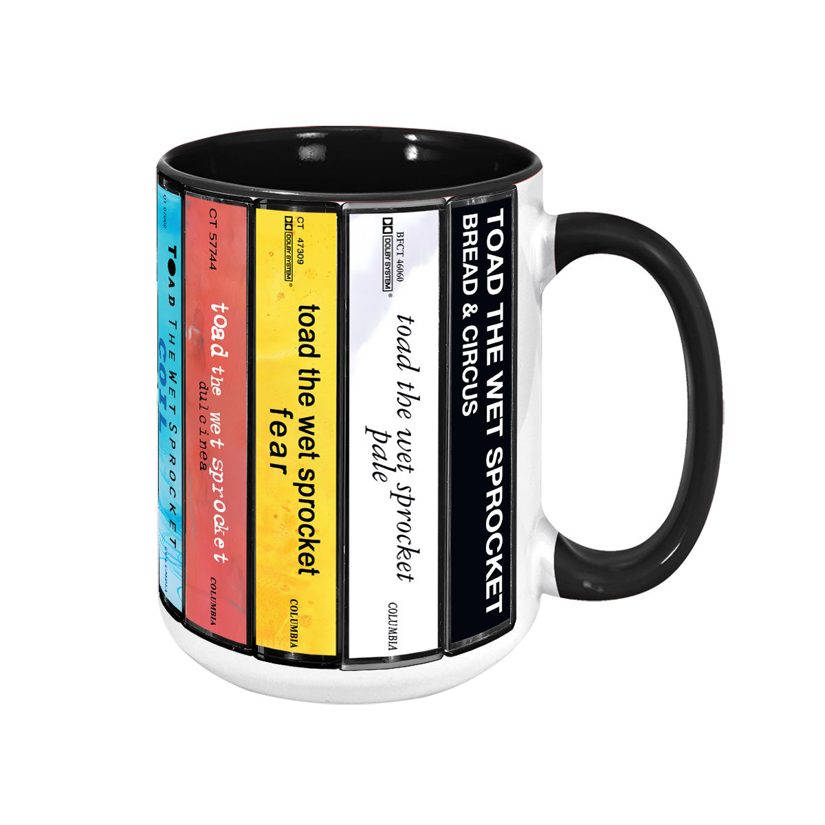 Toad the Wet Sprocket 10 Albums Cassette Collection Retro Accent Edge-to-Edge Printed Mug