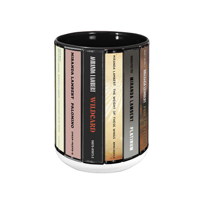 Miranda Lambert Albums Cassette Collection Retro Accent Edge-to-Edge Printed Mug