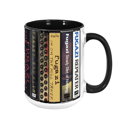Fugazi Albums Cassette Collection Retro Accent Mug