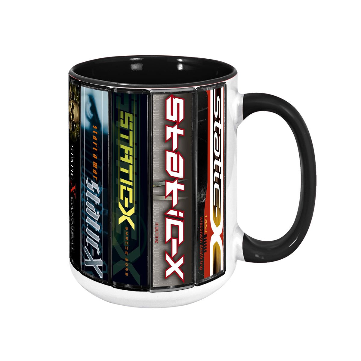 Static-X Albums Cassette Collection Retro Accent Mug