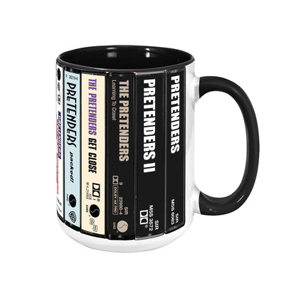 The Pretenders Albums Cassette Collection Retro Accent Mug
