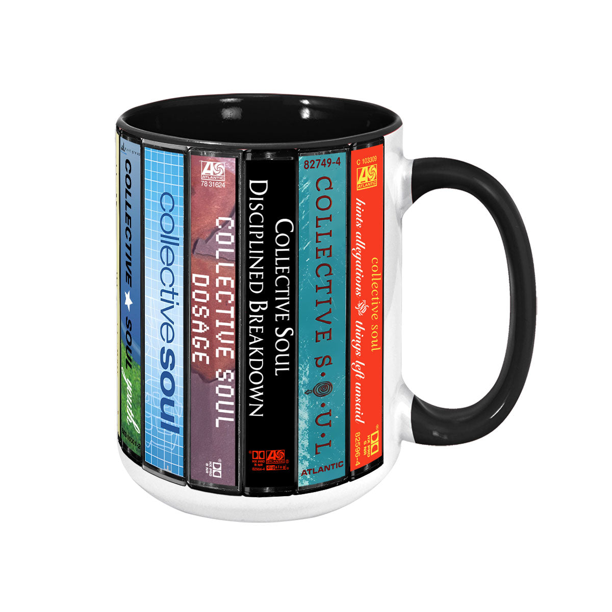 Collective Soul Albums Cassette Collection Retro Accent Mug