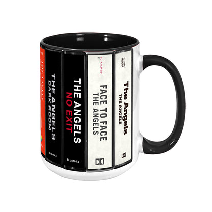 The Angels Albums Cassette Collection Retro Accent Mug