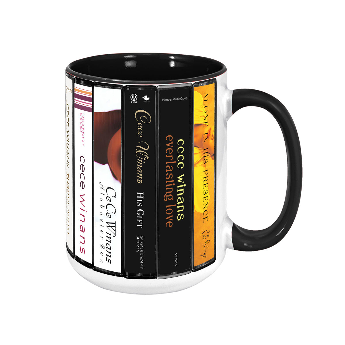 CeCe Winans Albums Cassette Collection Retro Accent Mug