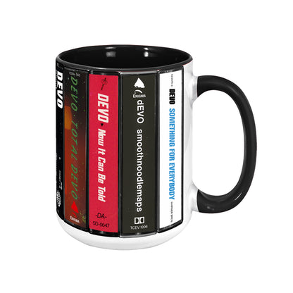 Devo Albums Cassette Retro Collection Accent Mug
