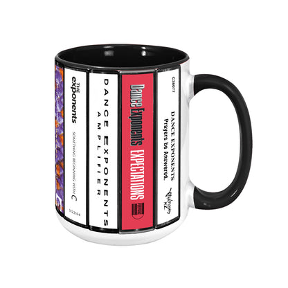 The Exponents Albums Cassette Collection Retro Accent Mug