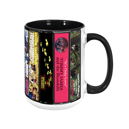 Tommy James and the Shondells Albums Cassette Collection Retro Accent Mug