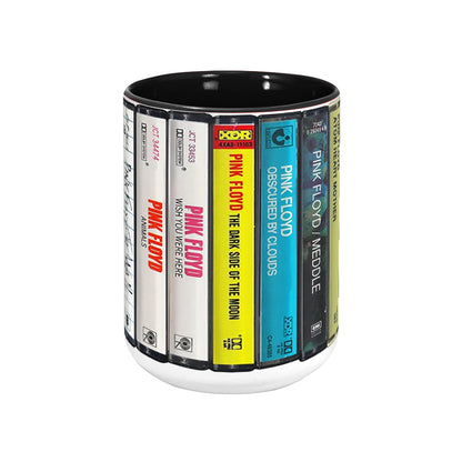 Pink Floyd Albums Cassette Retro Collection Accent Mug