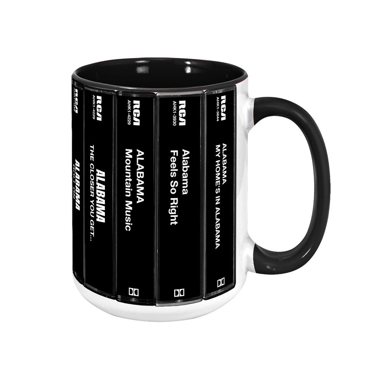 Alabama Albums Cassette Collection Retro Accent Mug