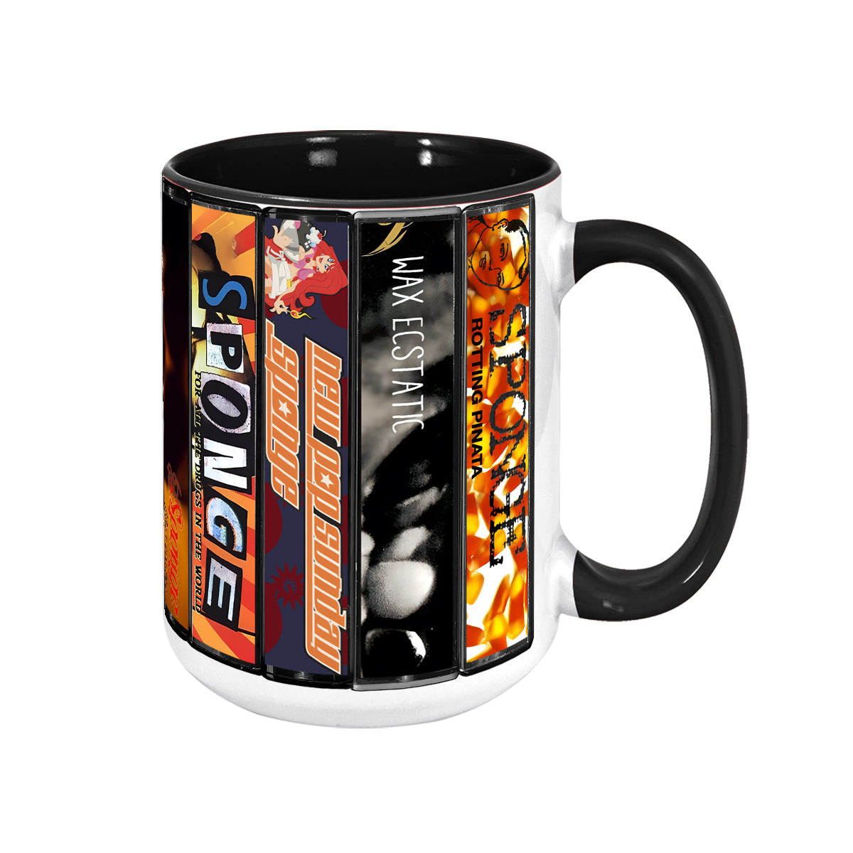 Sponge Albums Cassette Collection Retro Accent Mug