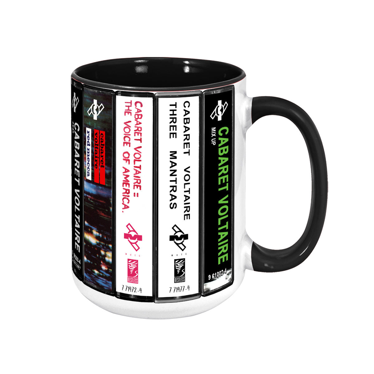 Cabaret Voltaire Albums Cassette Collection Retro Accent Mug