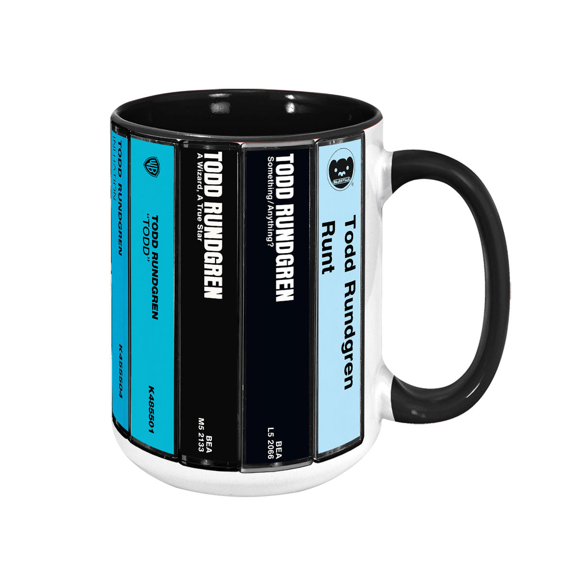 Todd Rundgren Albums Cassette Collection Retro Accent Mug