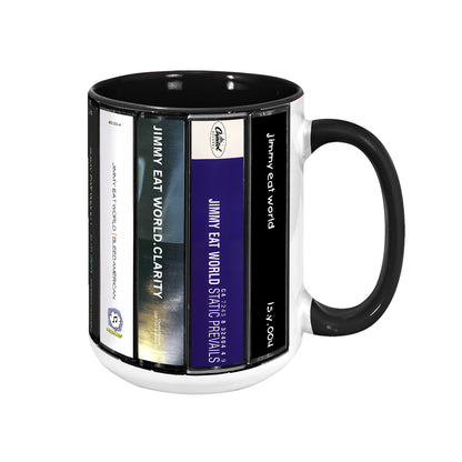 Jimmy Eat World Albums Cassette Collection Retro Accent Mug