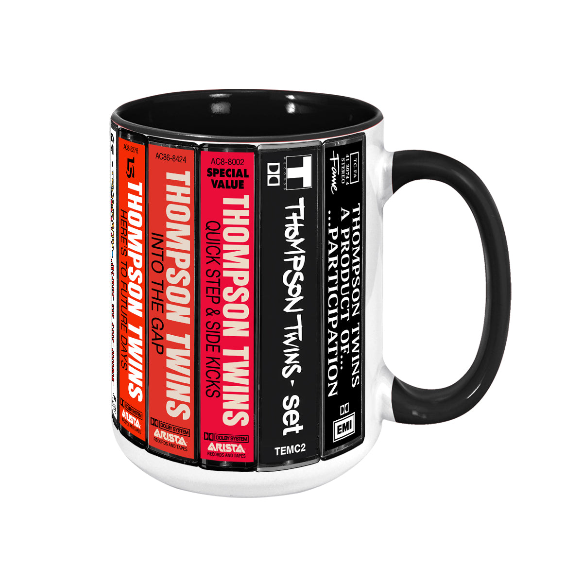 Thompson Twins Albums Cassette Collection Retro Accent Mug