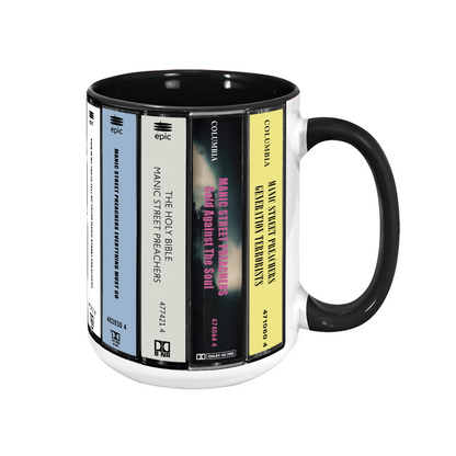 Manic Street Preachers Albums Cassette Collection Retro Accent Mug