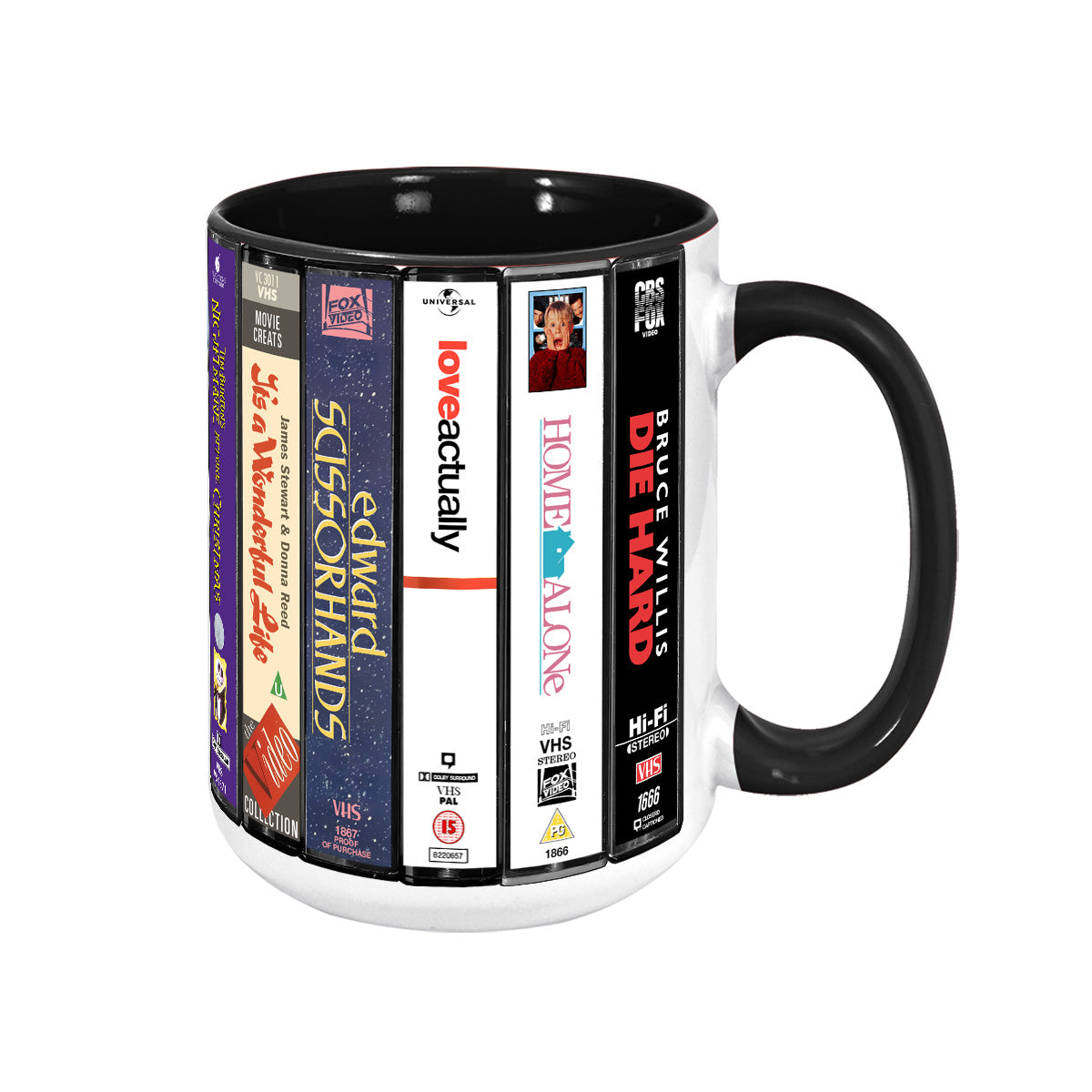 Spirit of the Holiday Season VHS Movies Collection Accent Mug