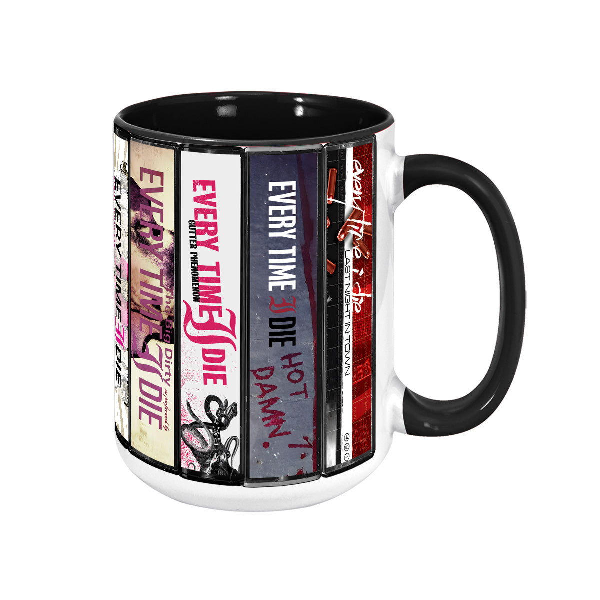 Every Time I Die Albums Cassette Collection Retro Accent Mug