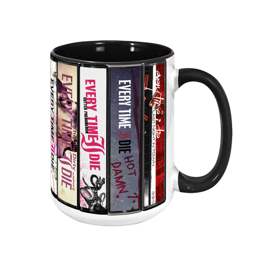 Every Time I Die Albums Cassette Collection Retro Accent Mug