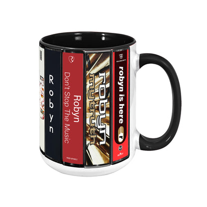 Robyn Albums Cassette Collection Retro Accent Mug