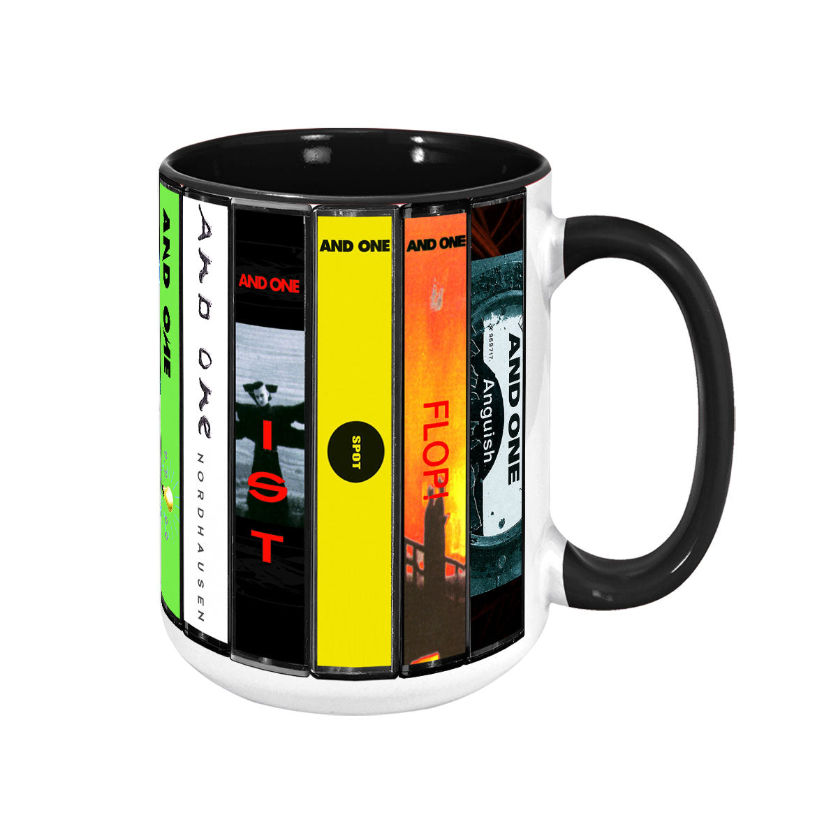 And One Albums Cassette Collection Retro Accent Mug
