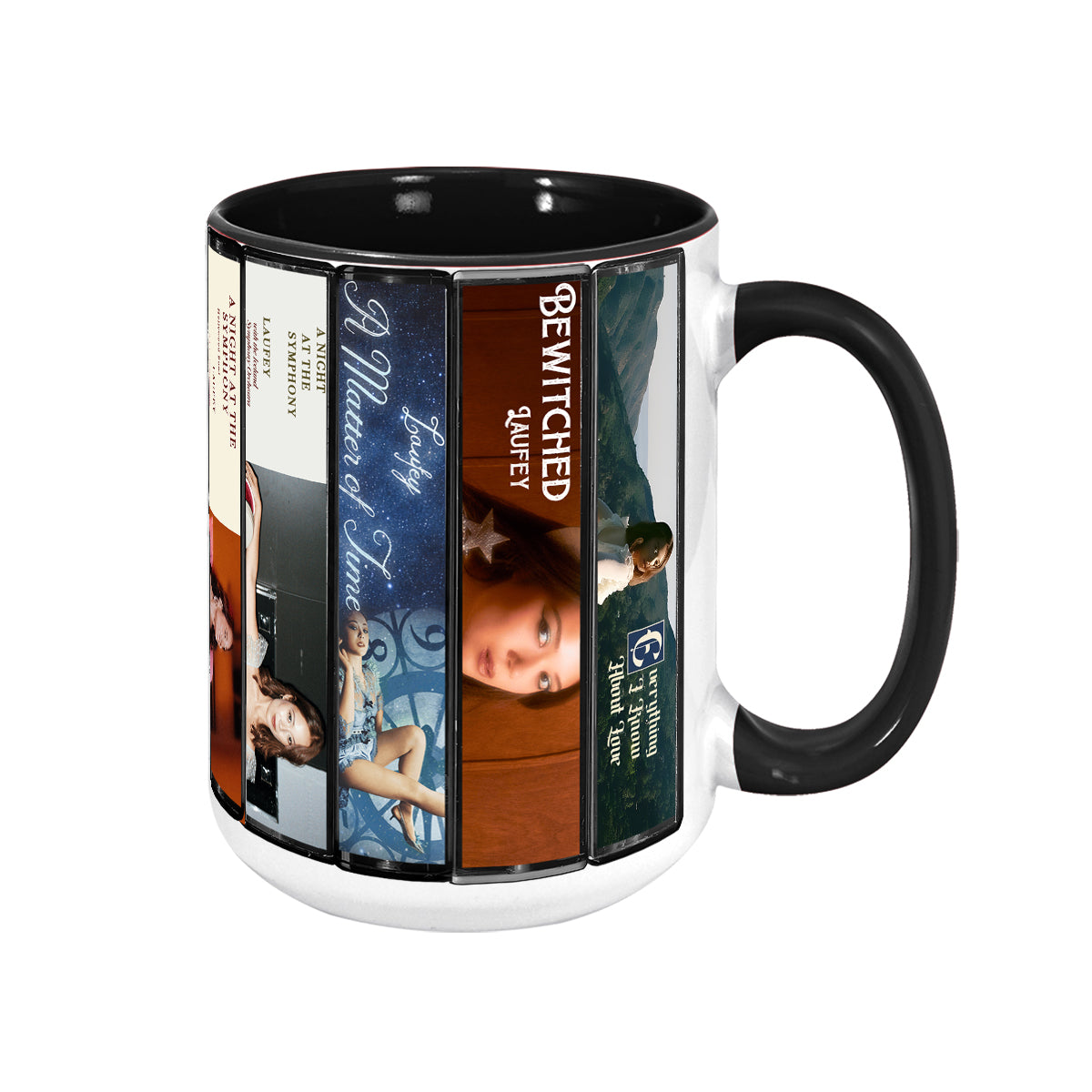 Laufey Albums Cassette Collection Retro Accent Mug