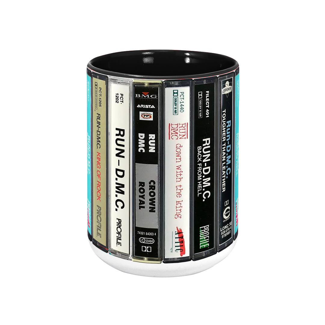 Run DMC Albums Cassette Retro Collection Accent Mug