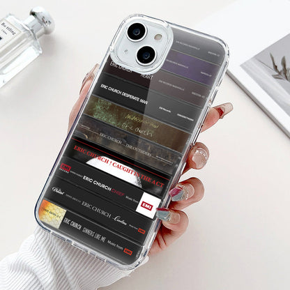 Eric Church Albums Cassette Collection Retro Phone Case