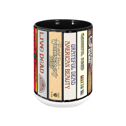 Grateful Dead Albums Cover Collection Retro Accent Mug
