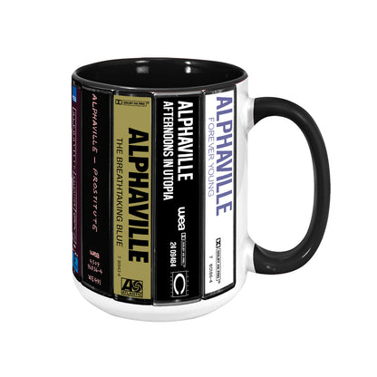 Alphaville Albums Cassette Collection Retro Accent Mug