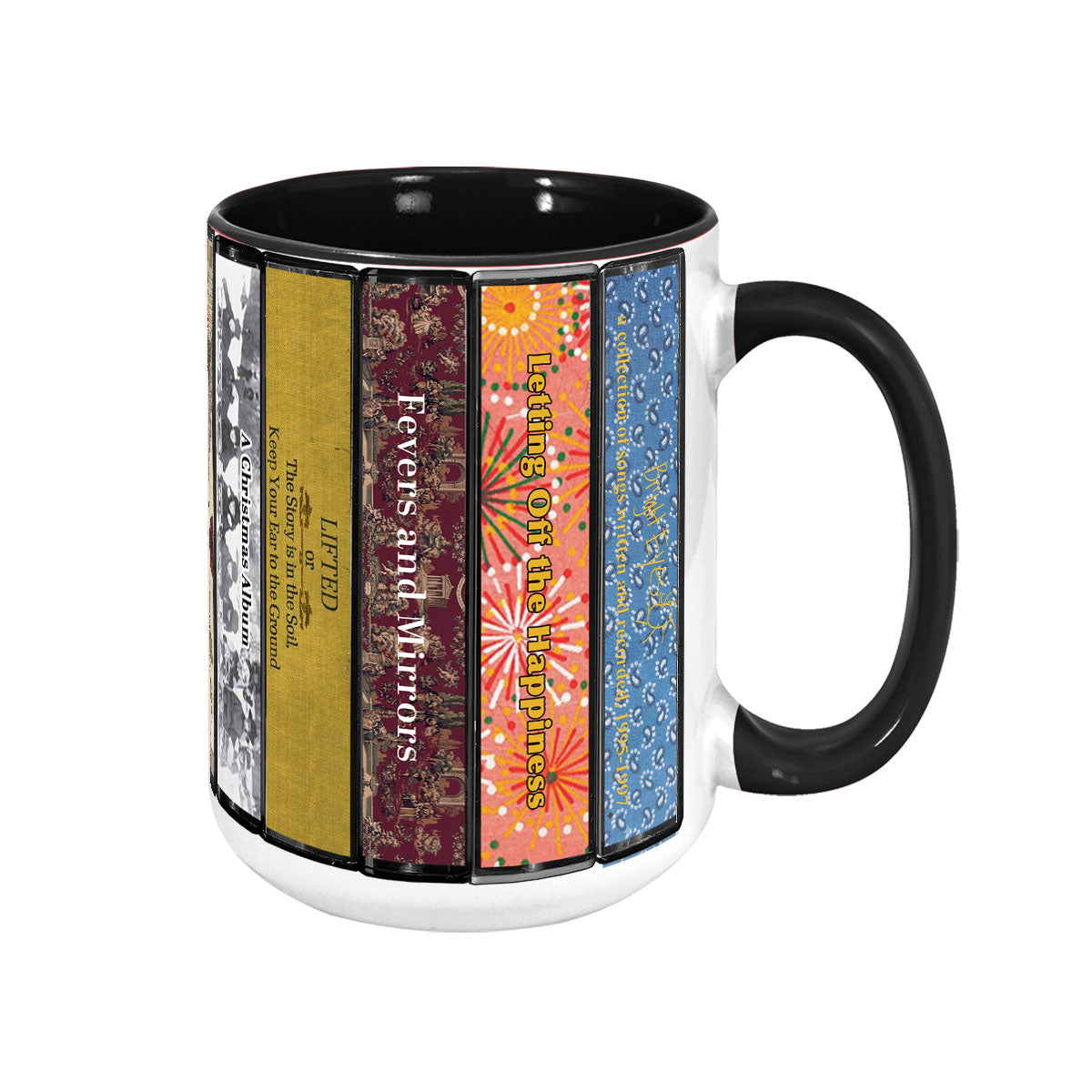 Bright Eyes Albums Cassette Collection Retro Accent Mug