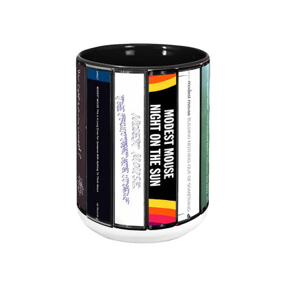 Modest Mouse Albums Cassette Collection Retro Accent Mug