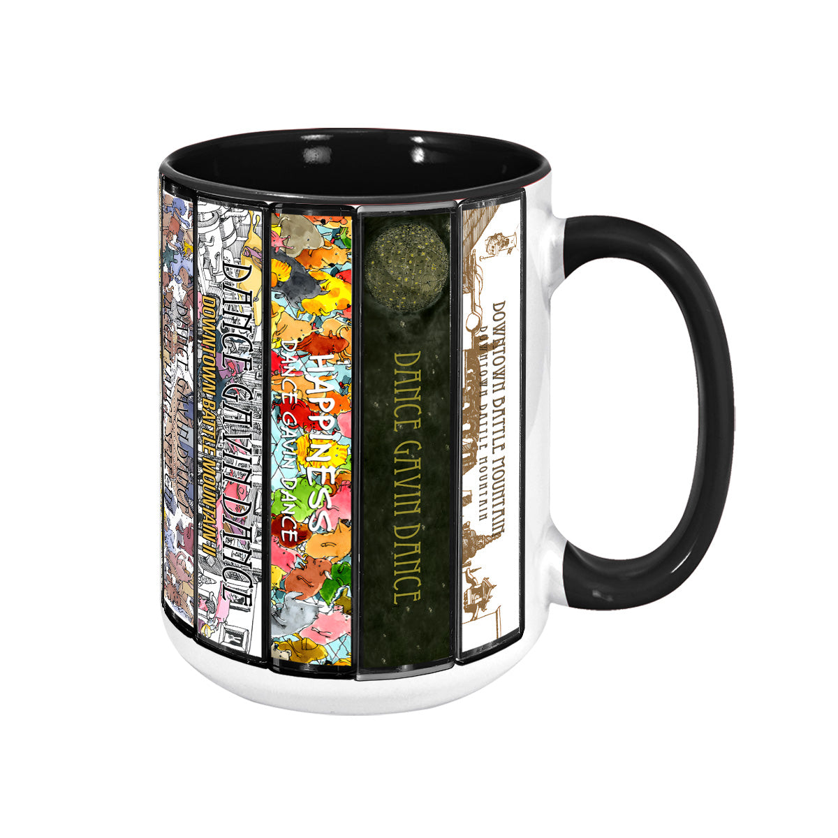 Dance Gavin Dance Albums Cassette Collection Retro Accent Mug