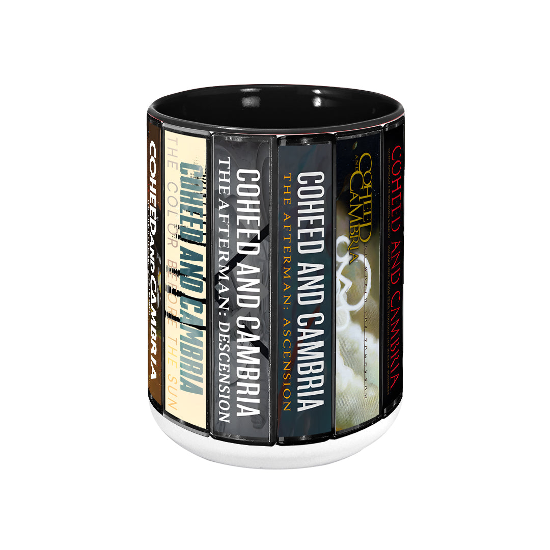 Coheed And Cambria Albums Cassette Collection Retro Accent Mug