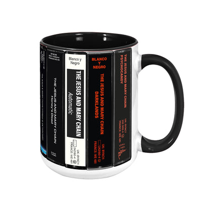 The Jesus and Mary Chain Albums Cassette Collection Retro Accent Mug