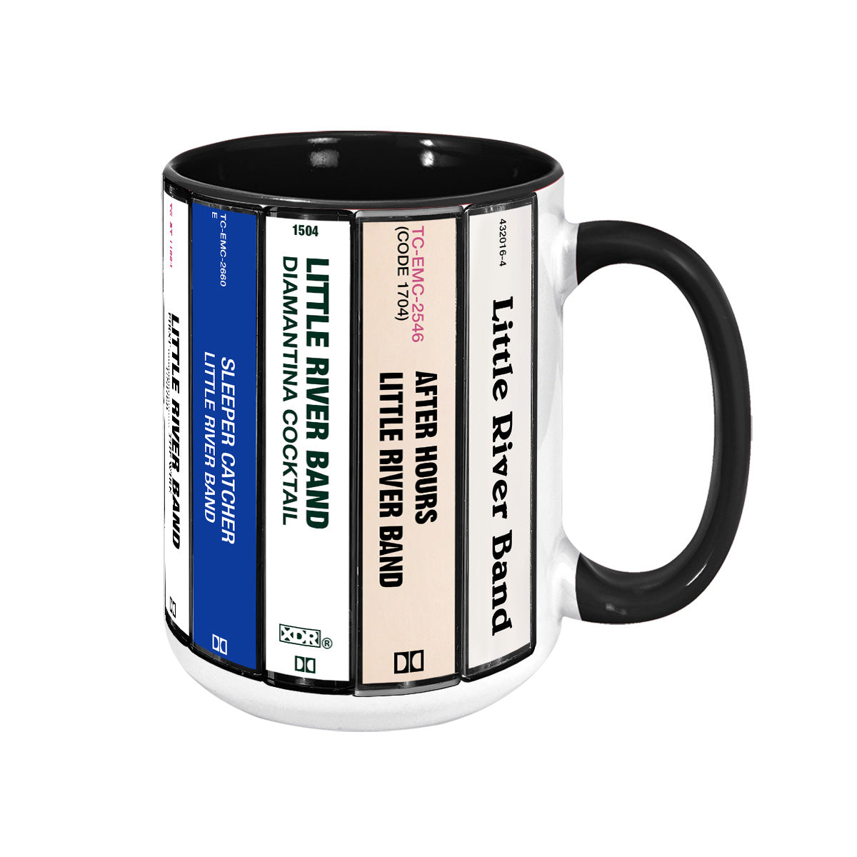 Little River Band Albums Cassette Collection Retro Accent Mug